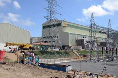 Construction work on the  new power stations. Photo Mats Hellmark